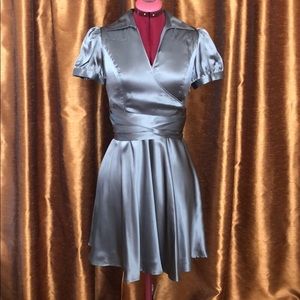 INC Silver Silk Dress